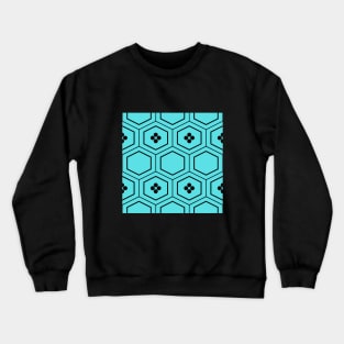 Pattern dots turquoise Crewneck Sweatshirt